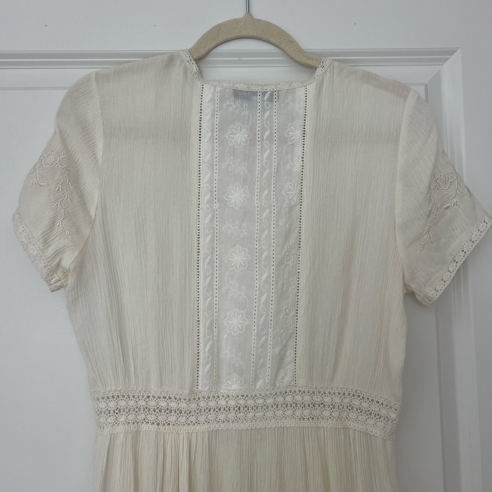 Dance & Marvel Cream Lace-Trim Maxi Dress - Picture 8 of 8
